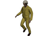 Male Worker Operator 3D Model preview