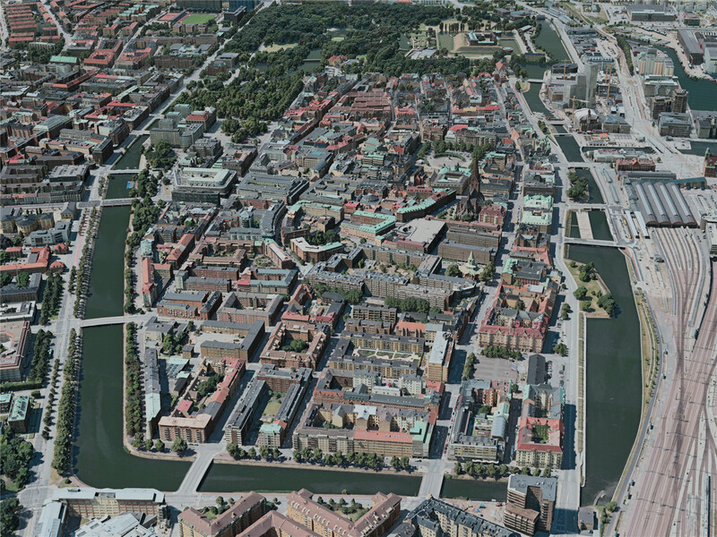 Malmo City, Sweden (2020) 3D Model