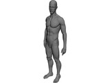 Man Athlete Standing 3D Model preview