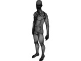 Man Athlete Standing 3D Model