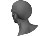 Man Head Old 3D Model
