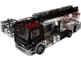 MAN Rosenbauer Ladder Truck 3D Model