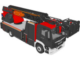 MAN Rosenbauer Ladder Truck 3D Model