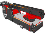 MAN Rosenbauer Ladder Truck 3D Model