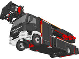 MAN Rosenbauer Ladder Truck 3D Model