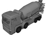 MAN TGA Beton Mixer 3D Model preview