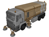 MAN TGA Street Cleaning Truck 3D Model preview