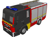 MAN TGL TLF4000 Germany Firetruck 3D Model preview