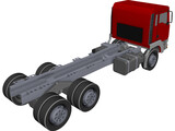 MAN Truck 6x4 3D Model preview