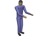 Man Worker 3D Model preview