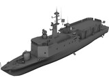Manama Missile Boat 3D Model preview