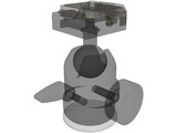 Manfrotto 488RC2 Ball Head 3D Model