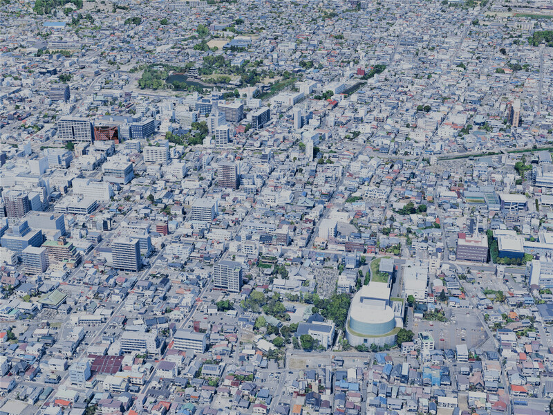 Matsumoto City, Japan (2025) 3D Model
