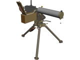 Maxim Machine Gun 3D Model preview