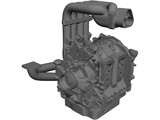 Mazda 13B Engine 3D Model preview