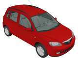 Mazda 2 (2003) 3D Model