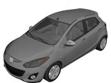 Mazda 2 3D Model preview