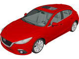 Mazda 3 Hatchback (2013) 3D Model preview