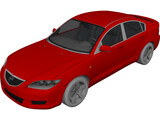 Mazda 3 Sedan (2004) 3D Model preview