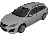 Mazda 6 Wagon (2011) 3D Model preview