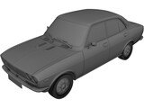 Mazda 616 4-Door Sedan (1974) 3D Model preview