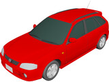 Mazda Familia S-Wagon (1999) 3D Model preview