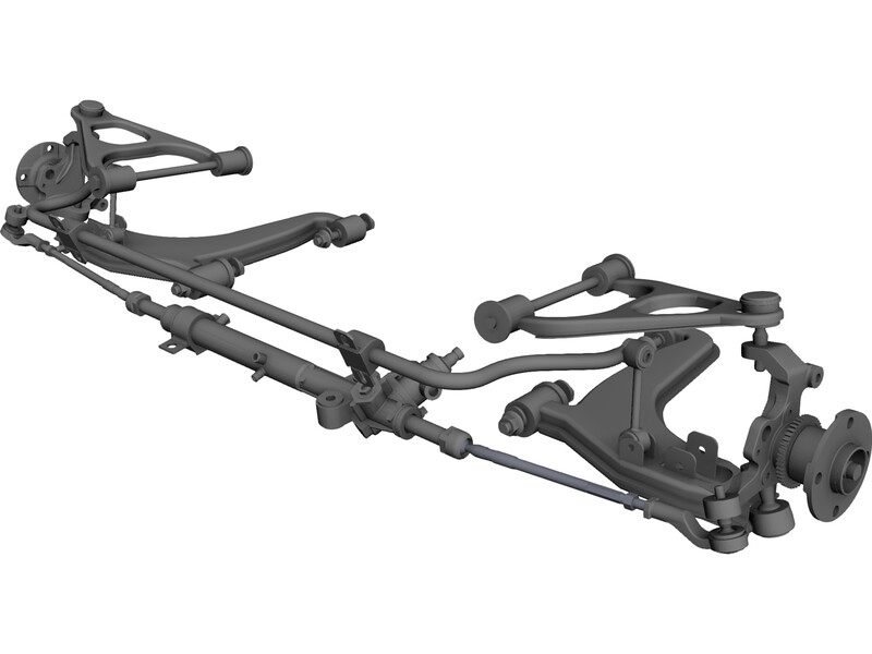 Mazda Miata Suspension 3D Model