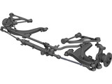 Mazda Miata Suspension 3D Model preview