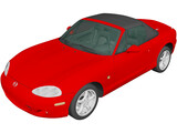 Mazda MX-5 Convertible (1998) 3D Model preview