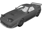 Mazda RX7 (1990) 3D Model preview