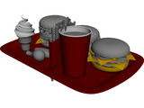 McDonalds Food 3D Model preview