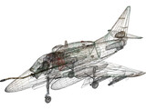 McDonnell Douglas A-4 Skyhawk (Ayit) 3D Model