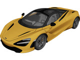 McLaren 720S (2018) 3D Model preview
