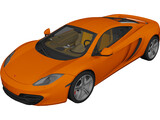 McLaren MP4-12C 3D Model preview