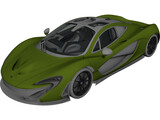 McLaren P1 3D Model preview