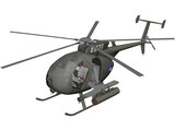MD Helicopters MH-6 Little Bird 3D Model preview