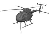 MD Helicopters MH-6/AH-6 Little Bird 3D Model preview