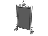 Medieval Mirror 3D Model preview