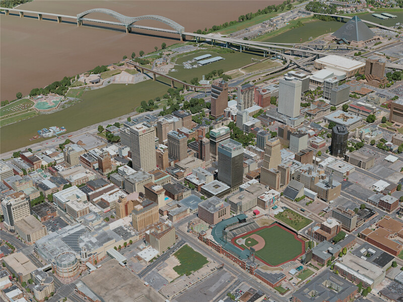 Memphis City, USA (2020) 3D Model