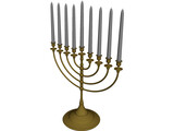 Menorah 3D Model preview