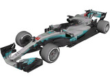 Mercedes-AMG F1 W08 EQ Power 3D Model preview
