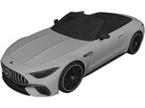 Mercedes-AMG SL63 (2022) 3D Model preview