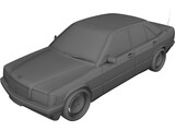 Mercedes-Benz 190 (W201) 3D Model preview