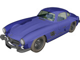 Mercedes-Benz 300 SL Coupe 3D Model preview