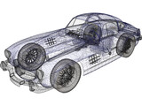 Mercedes-Benz 300 SL Coupe 3D Model