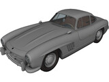 Mercedes-Benz 300 SL Gullwing (1950) 3D Model preview