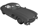 Mercedes-Benz 300SL (1954) 3D Model