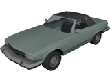 Mercedes-Benz 380 SL (1968) 3D Model preview