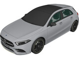 Mercedes-Benz A-Class (2019) 3D Model preview