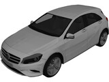 Mercedes-Benz A250 (2012) 3D Model preview